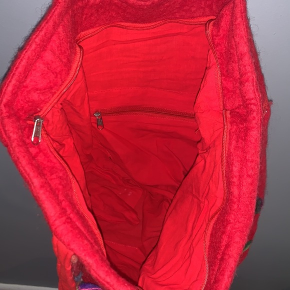 Rising tide Shrunk wool large tote bag - Picture 7 of 10